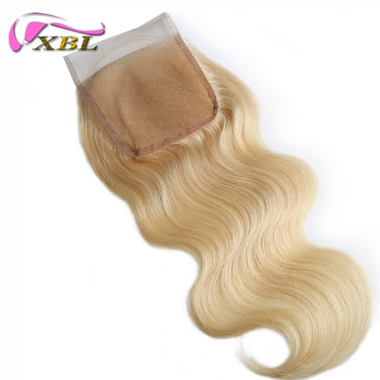 613 Top Quality 4×4 Blonde Body Wave Lace Closure