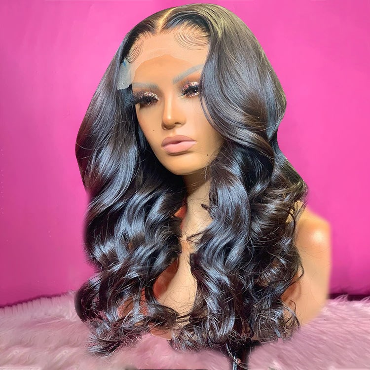 XBL Hair% Density 4×4 HD Lace Closure Wig Loose Wave