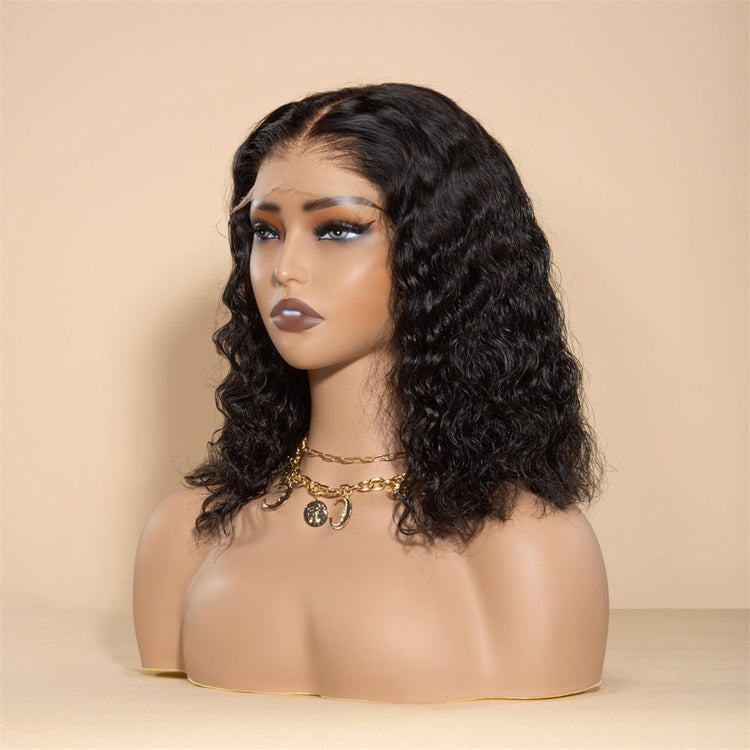 XBL Hair Bob Wig 5x5 HD Lace Water Wave Short Wig Human Hair Inch Inch Inch Bob Wig