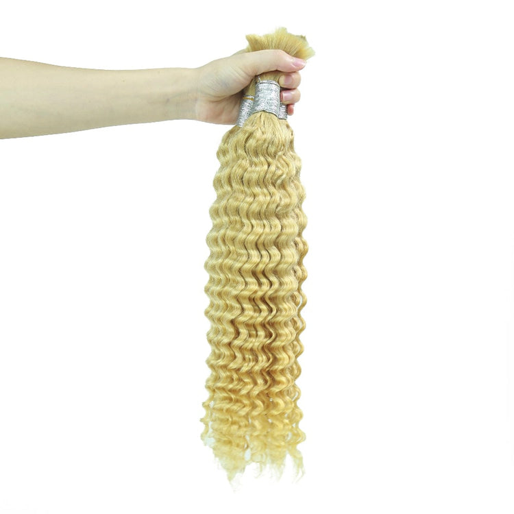 XBL Hair XBLhair Braiding Hair Colored Deep Wave Braiding Hair Bulk Human Hair for Braiding