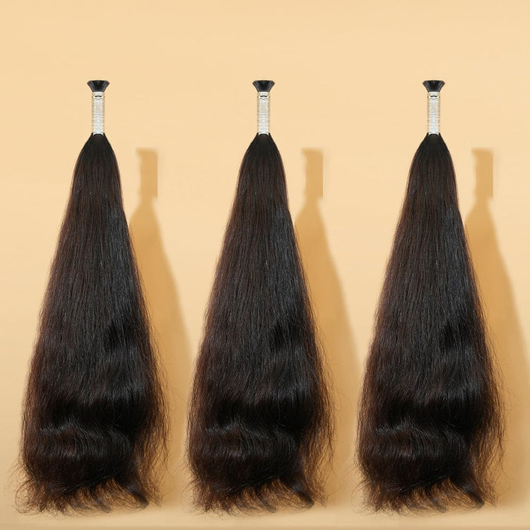 XBL Hair XBLhair Miss Attractive Raw Natural Inborn Wavy Braiding Hair Bulk 3 Bundles Deals Natural Wave Human Hair