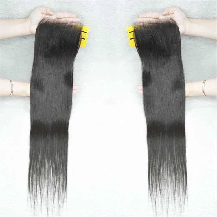 XBL Hair Miss Flawless 5x5 HD Lace Cloure Straight Small Knots% Human Hair