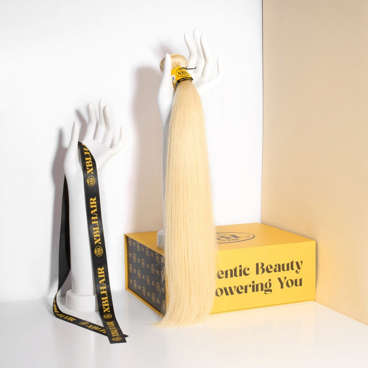 XBL Hair Miss Flawless Blonde Raw Straight Hair High Density One Bundle