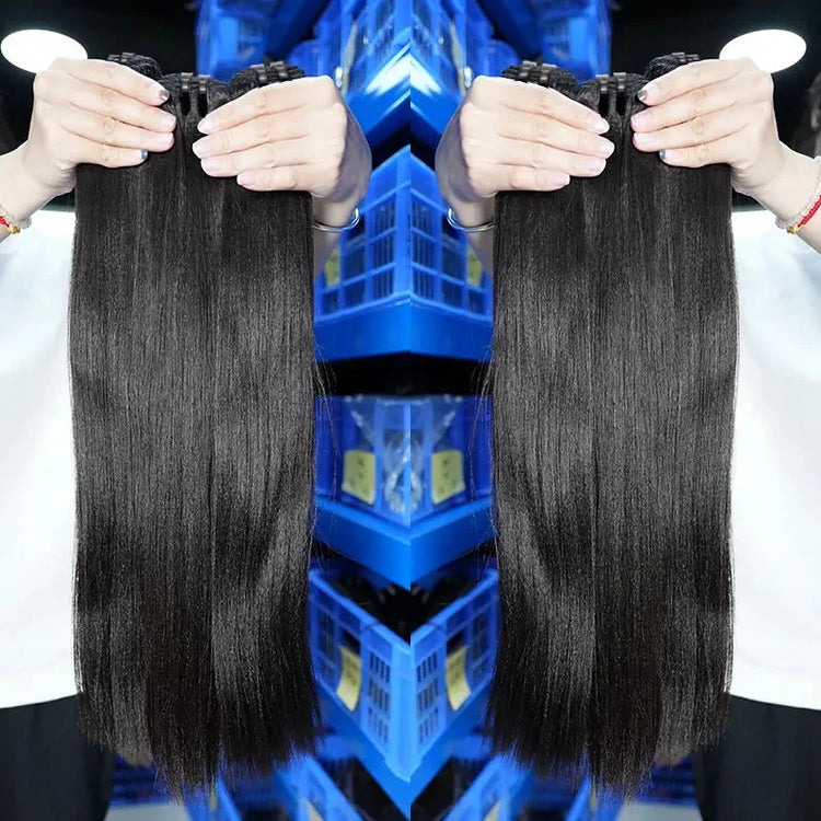 XBL Hair XBLhair Miss Lovely Virgin Hair Natural Yaki Straight Hair 3 or 4 Bundles Human Hair Extension