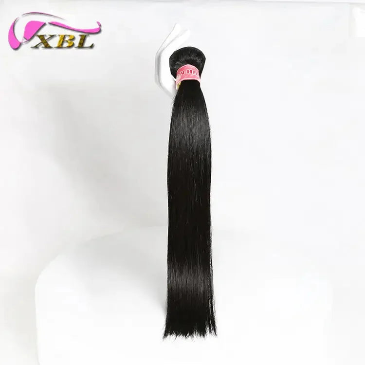 XBL Hair Miss Pretty Hair One Bundle Straight Hair Bundle Weave Virgin Indian Human Hair