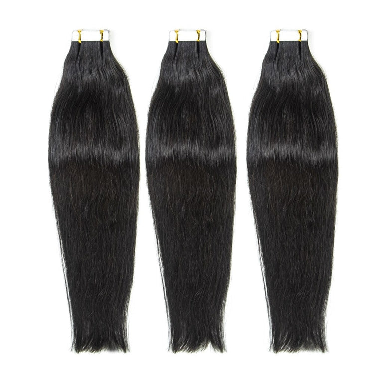 XBL Hair Tape In Hair Extensions% Mink Virgin Straight Human Hair Tape Ins Hair Extensions