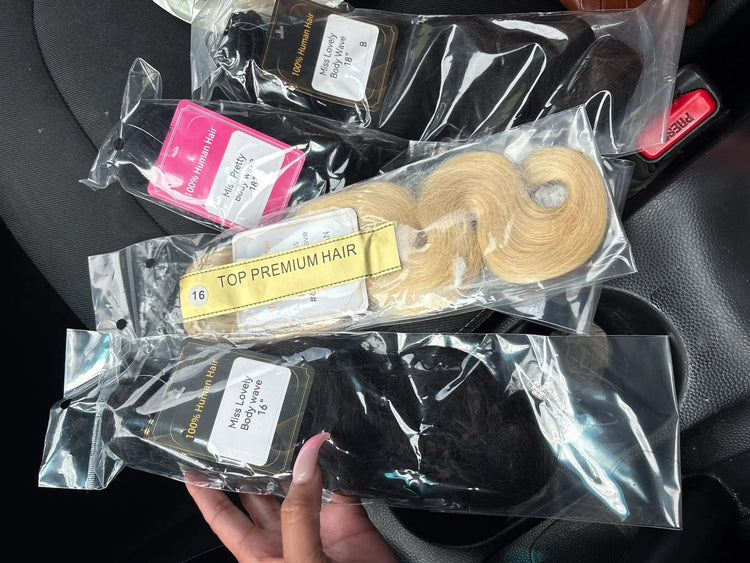 XBL Hair XBLHair Wholesale Hair Full Sample Test Package – 5 Grades, 100g Each
