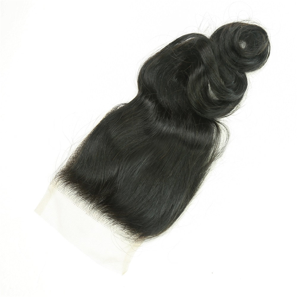 XBL Hair 4x4 Transparent Lace Cloure Loose Wave 100% Human Hair Free Part