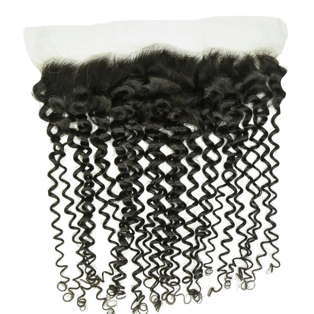 XBL Hair 13x4 HD Lace Frontal Curly Small Knots Preplucked Hairline
