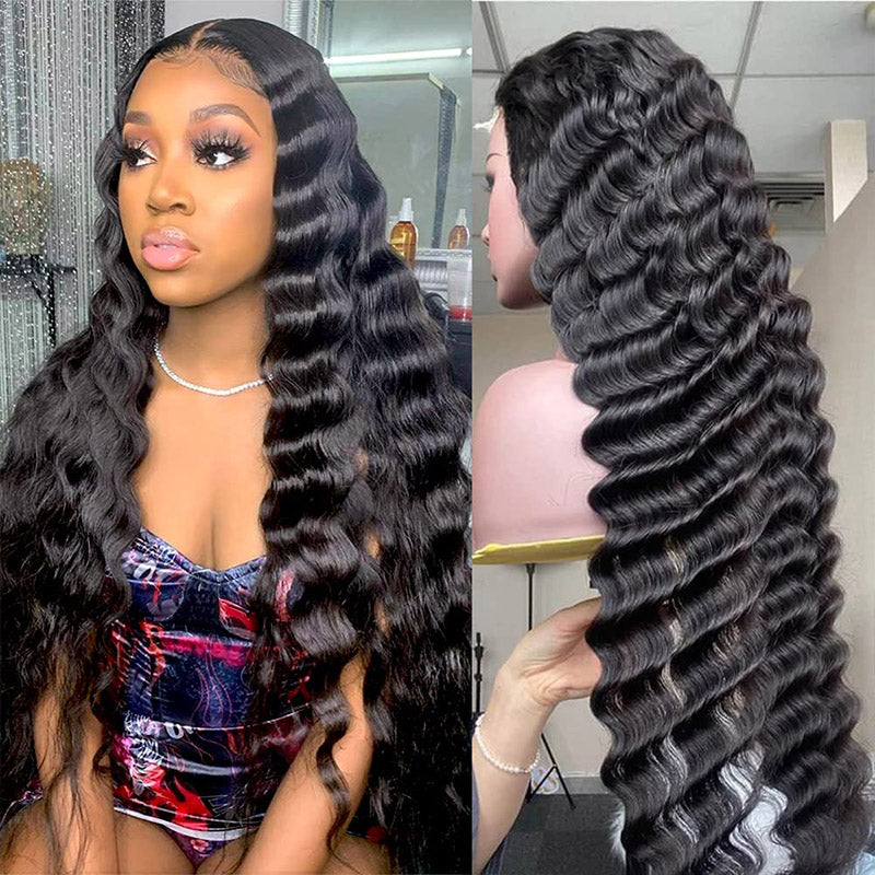 XBL Hair 13x4/13x6 HD Full Frontal Wig Loose Deep Wave Lace Front Wig Invisible HD Lace Wig