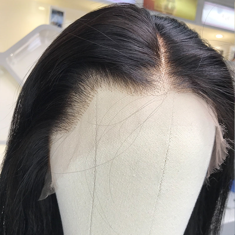 Bleached Knots 13x4 HD Full Frontal Wig Straight with Preplucked Hairline