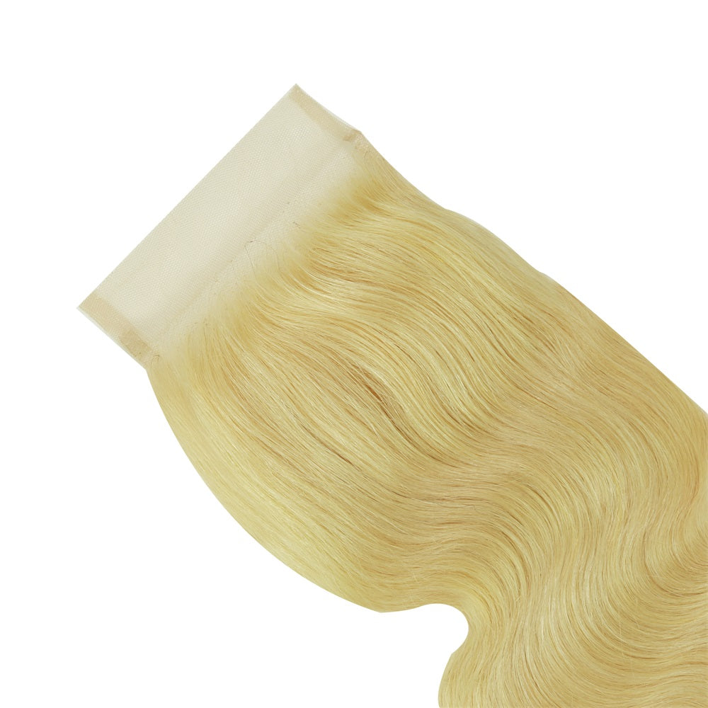 XBL Hair #613 Blonde 4x4 Transparent Lace Cloure Body Wave