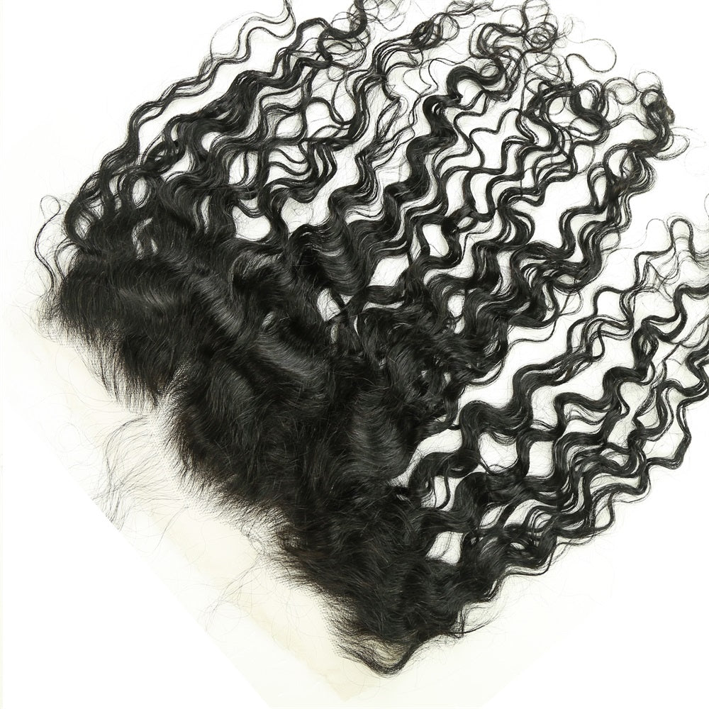 XBL Hair 13x4 HD Lace Frontal Water Wave Small Knots Preplucked Hairline