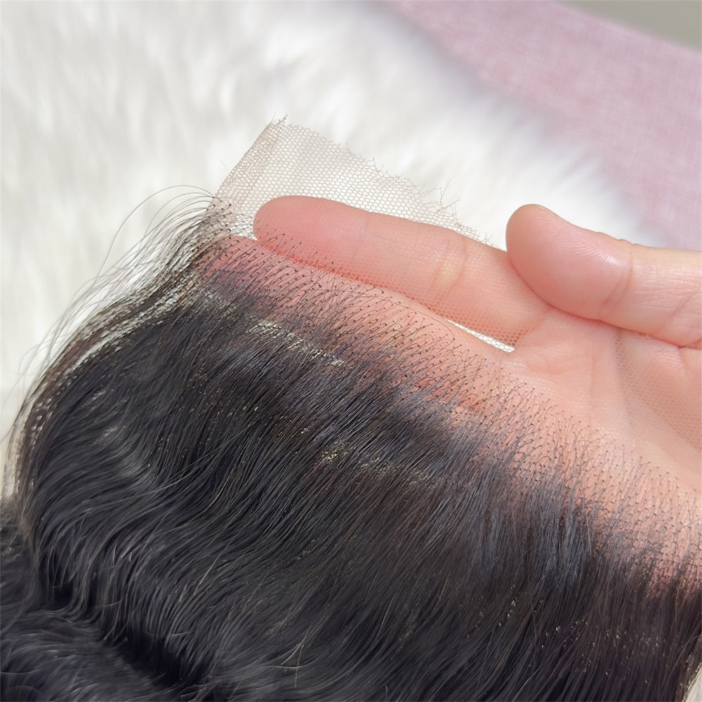 XBL Hair 5x5 HD Lace Cloure Water Wave Small Knots 100% Human Hair