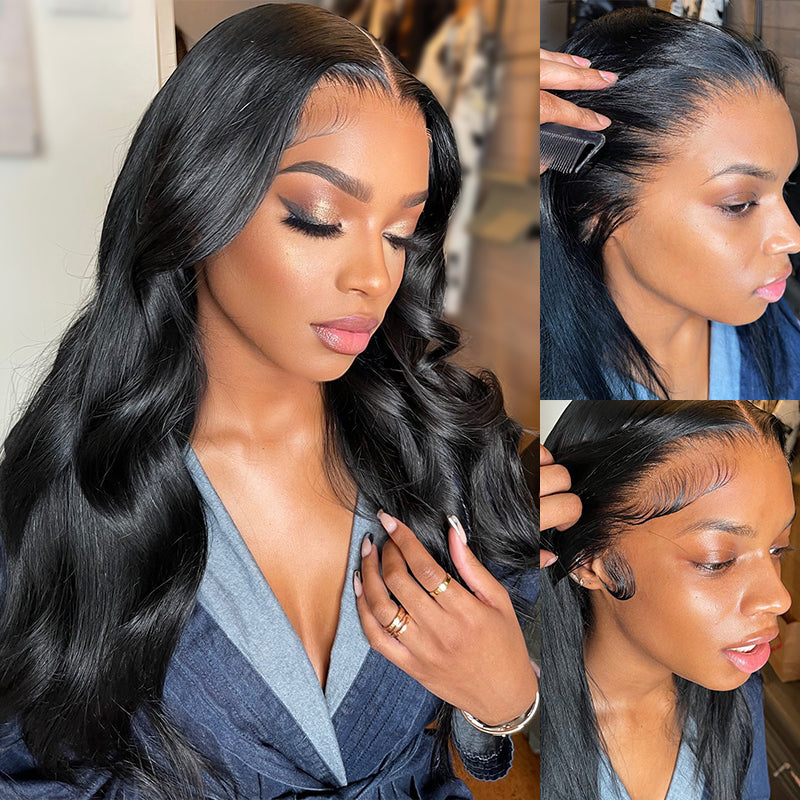 Body Wave Glueless Ready to Go Wig 5x5 HD Cloure Wig With Small Knots and Preplucked Hairline