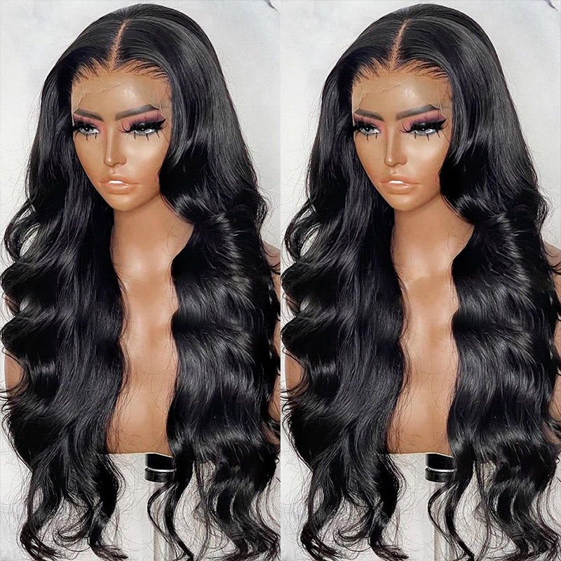 XBL Hair Body Wave Lace Frontal Wig 13x4/13x6 HD Full Frontal Wig Pre-plucked 100% Human Hair Wig