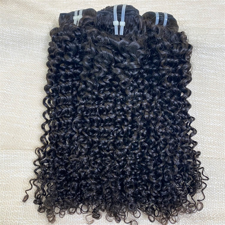 Raw Hair One Donor Hair 3 Bundles/Lot Curly Hair Weaves Hair Bundles