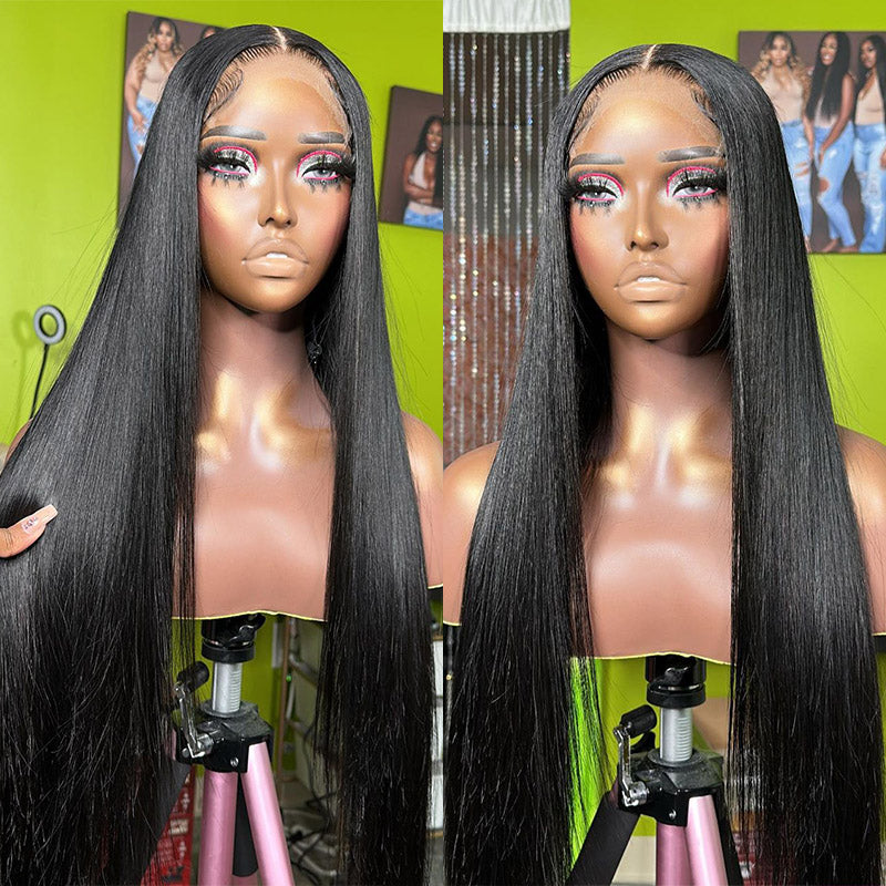 XBL Hair Straight Lace Closure Wig 4x4/5x5/6x6 HD Lace Closure Wig Pre-plucked Straight Human Hair Wig