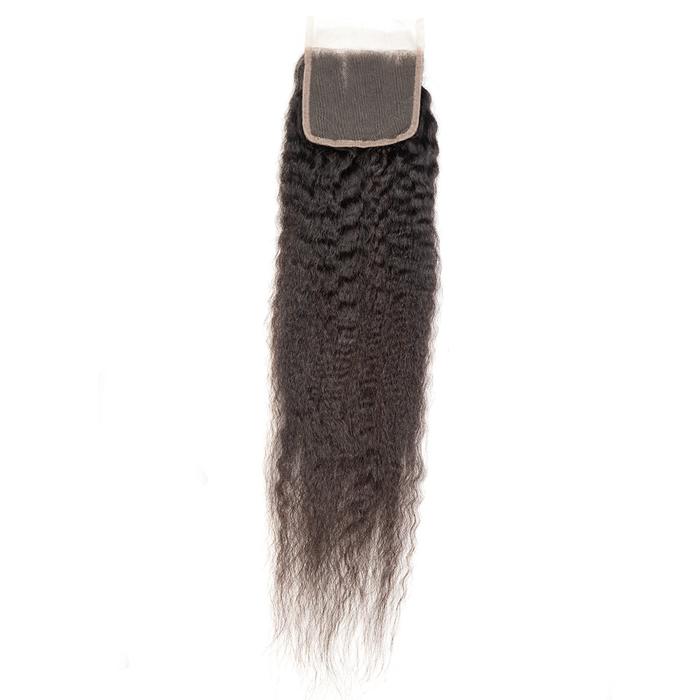 XBL Hair 4x4 Transparent Lace Cloure Kinky Straight