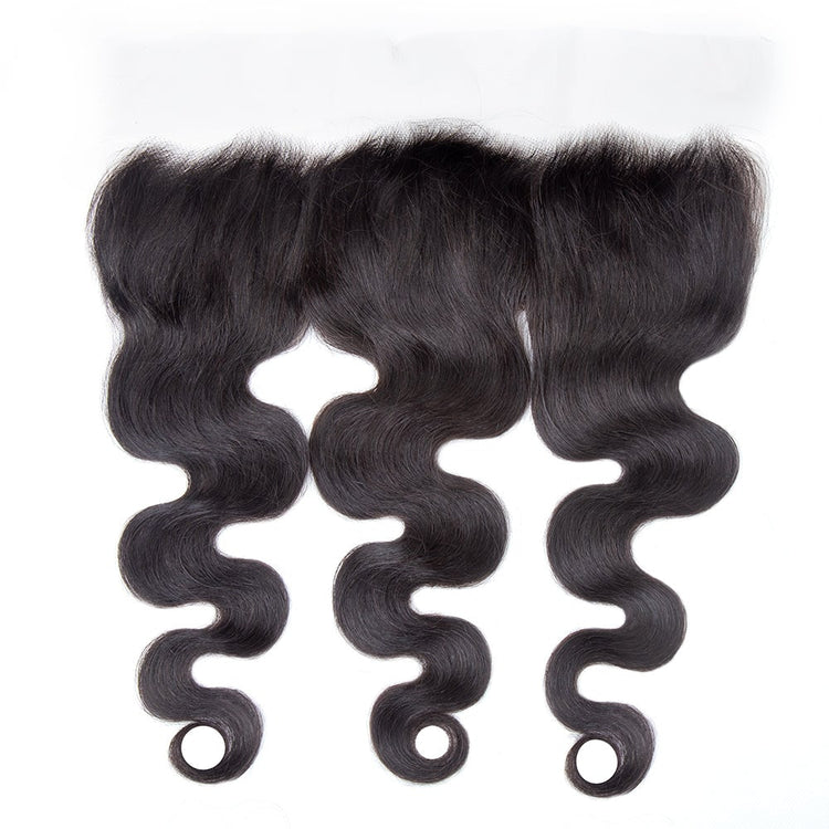 XBL Hair 13x4 Transparent Lace Frontal Body Wave Small Knots Preplucked Hairline