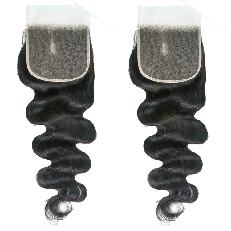 XBL Hair 5x5 Transparent Lace Cloure Body Wave Small Knots Free Part