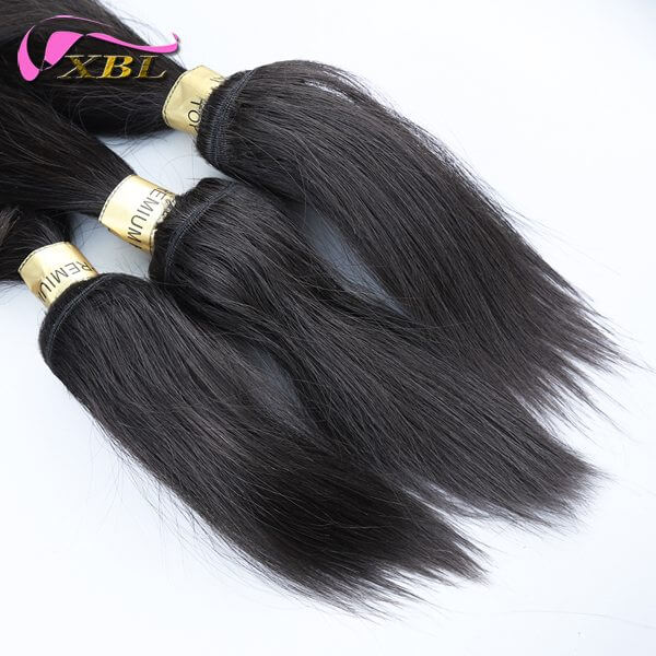 XBL Raw Hair Straight Hair Braid in Bundle Unprocessed Hair