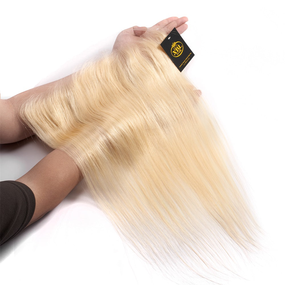 XBL Hair #613 Blonde 13x4 HD Lace Frontal Lisse d'une oreille à l'autre 