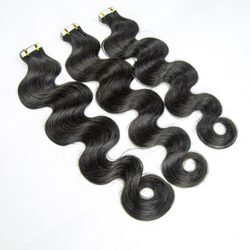 JP Hair Body Wave Human Hair PU Tape In Virgin Human Hair Extensions