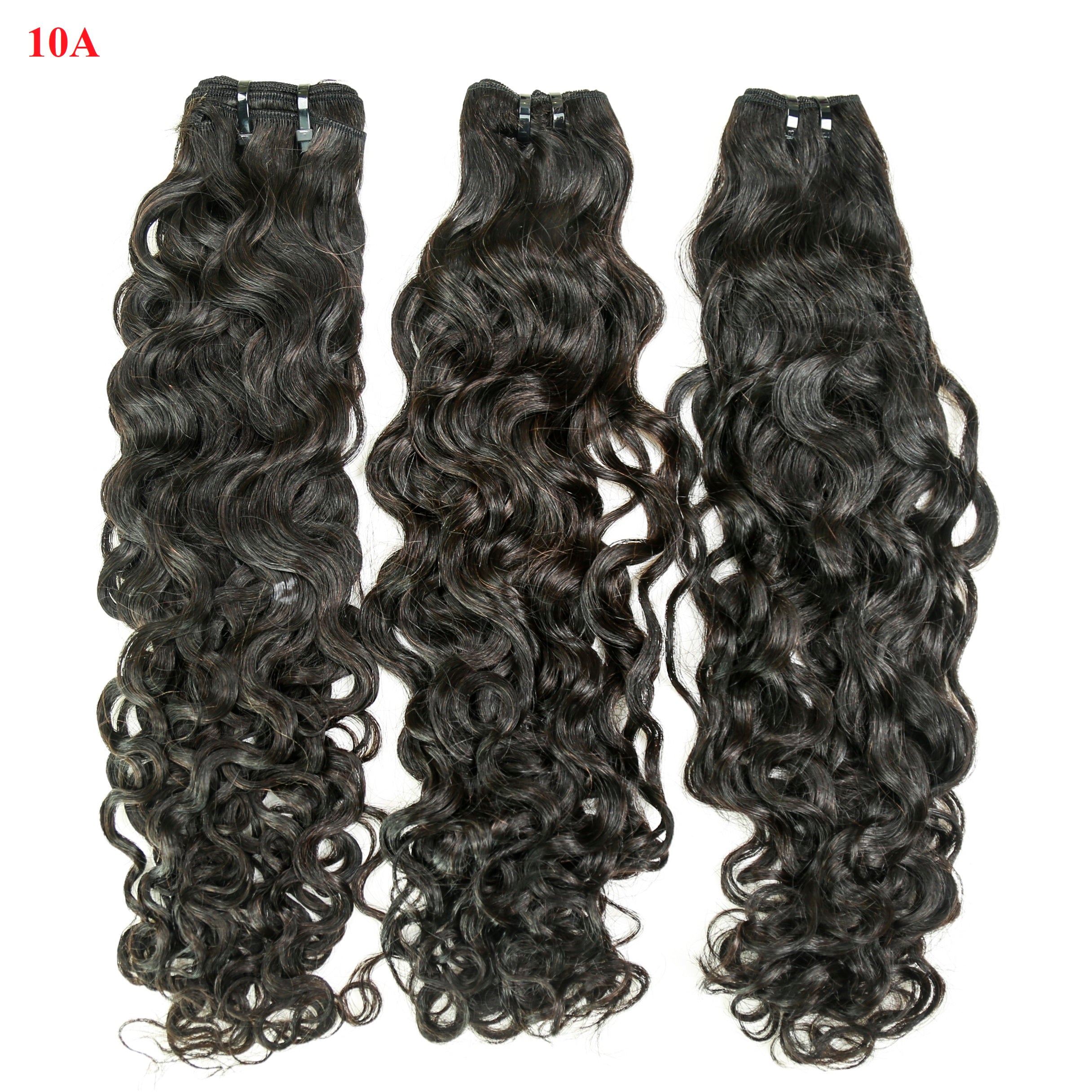 XBL Hair 9A/10A12A Water Wave 3 Bundles Human Hair Extensions With with 6x6 HD Closure