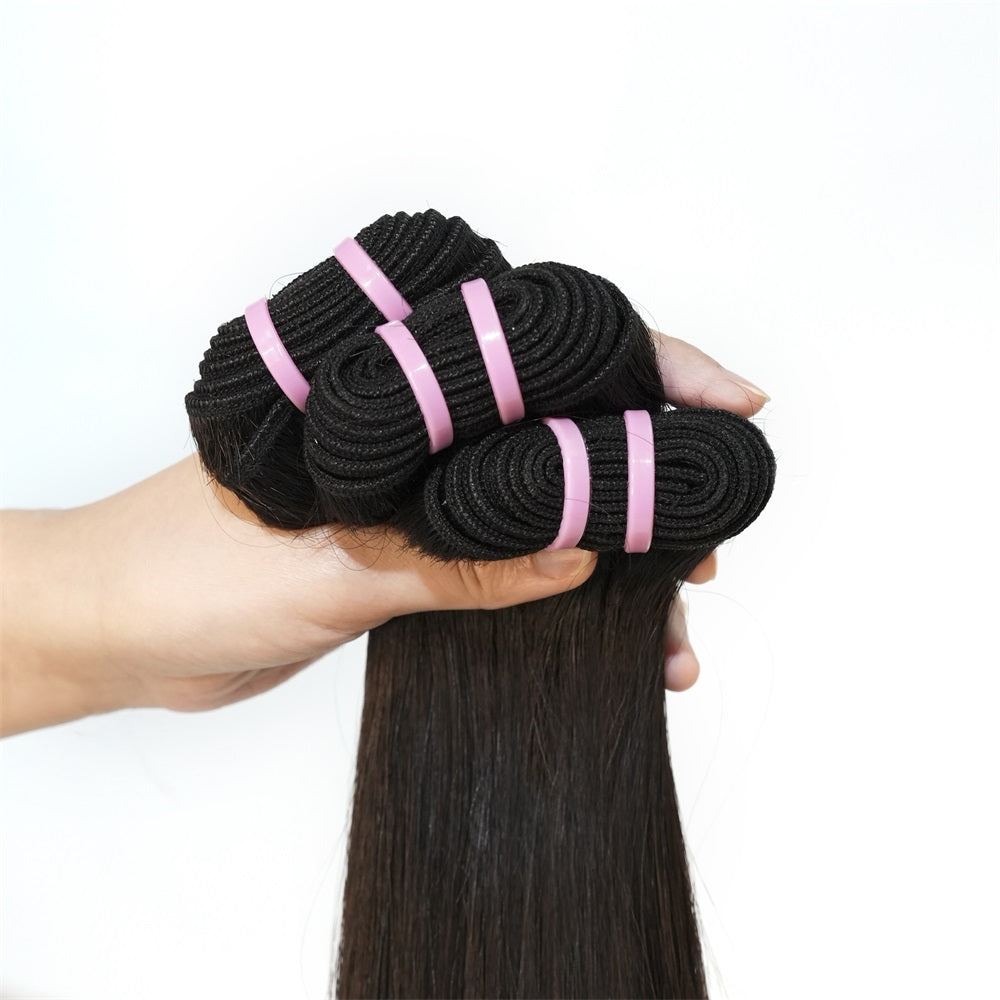 XBLhair Miss Fantastic Younger Raw Hair 3 Bundles Straight Wave 100% One Donor Human Raw Hair