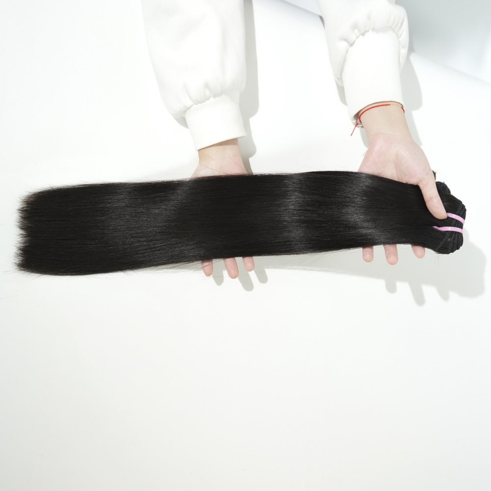 XBLhair Miss Fantastic Younger Raw Hair 3 Bundles Straight Wave 100% One Donor Human Raw Hair