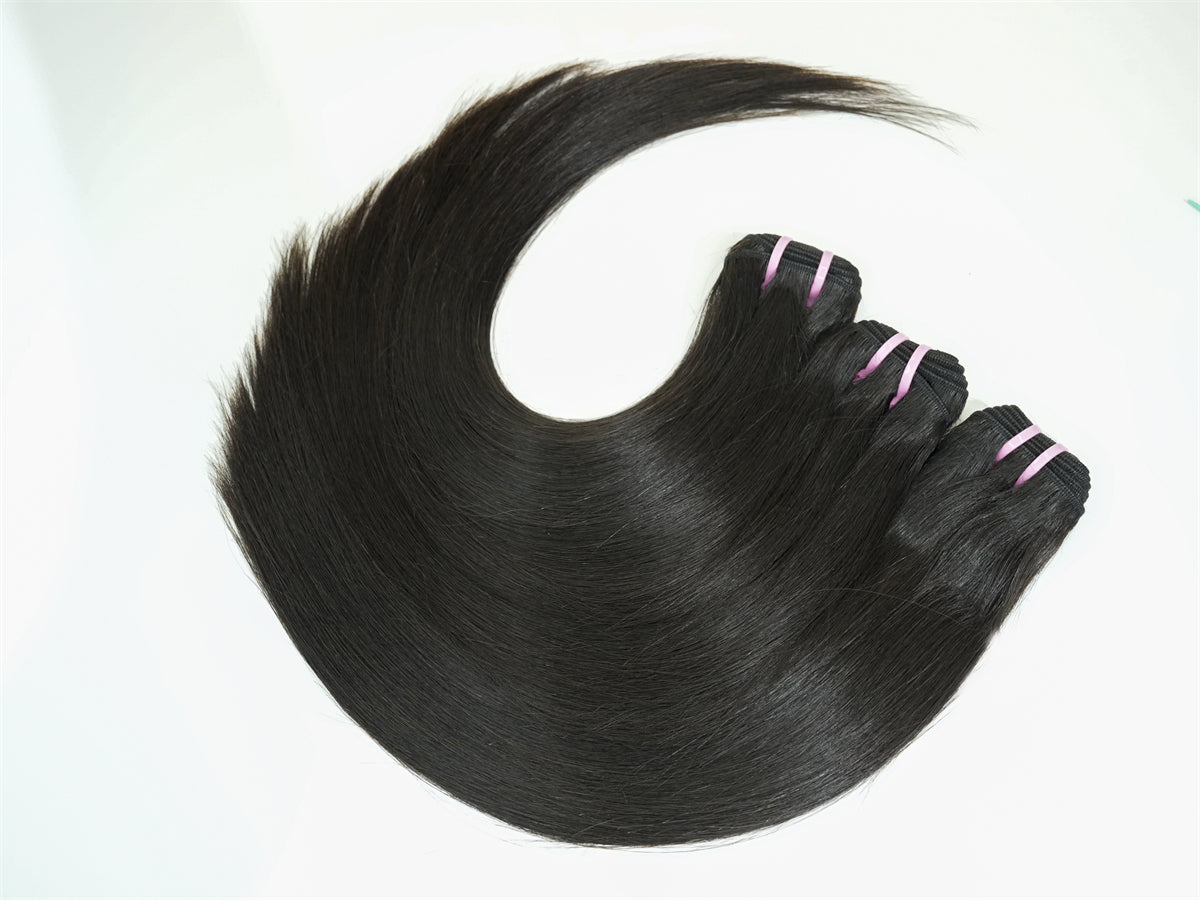 XBLhair Miss Fantastic Younger Raw Hair 3 Bundles Straight Wave 100% One Donor Human Raw Hair