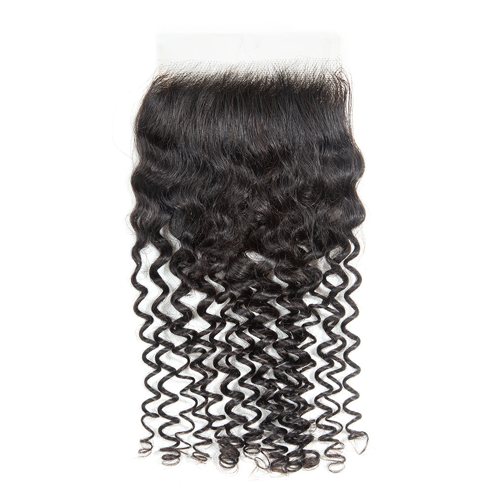 XBLHair 5x5HD Cierre de encaje Cabello rizado Cabello virgen suave de alta calidad 