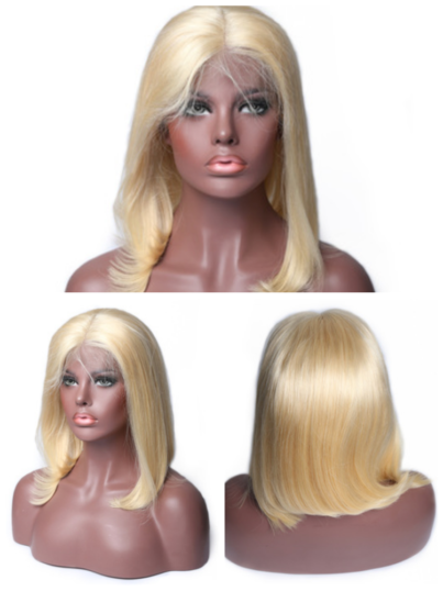 Perruque Bob Blonde 613 13×4 Dentelle Transparente 