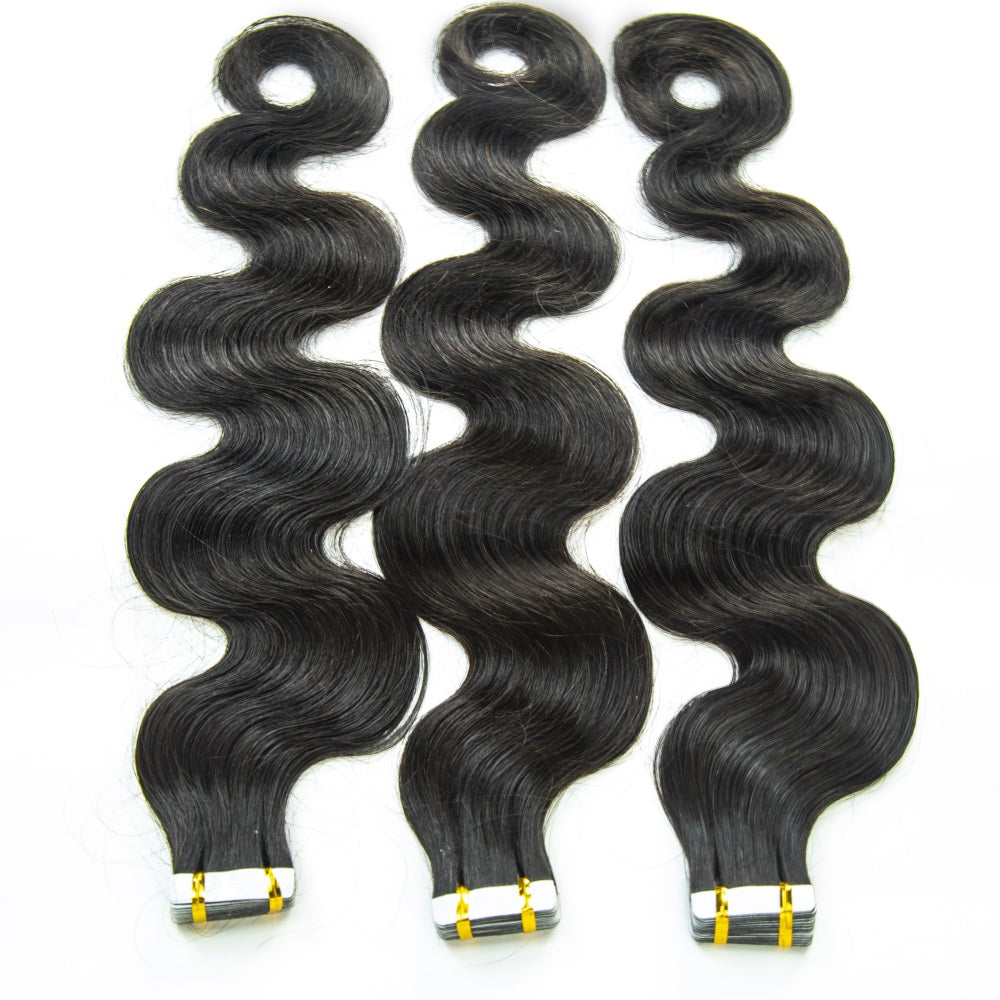 JP Hair Body Wave Human Hair PU Tape In Virgin Human Hair Extensions