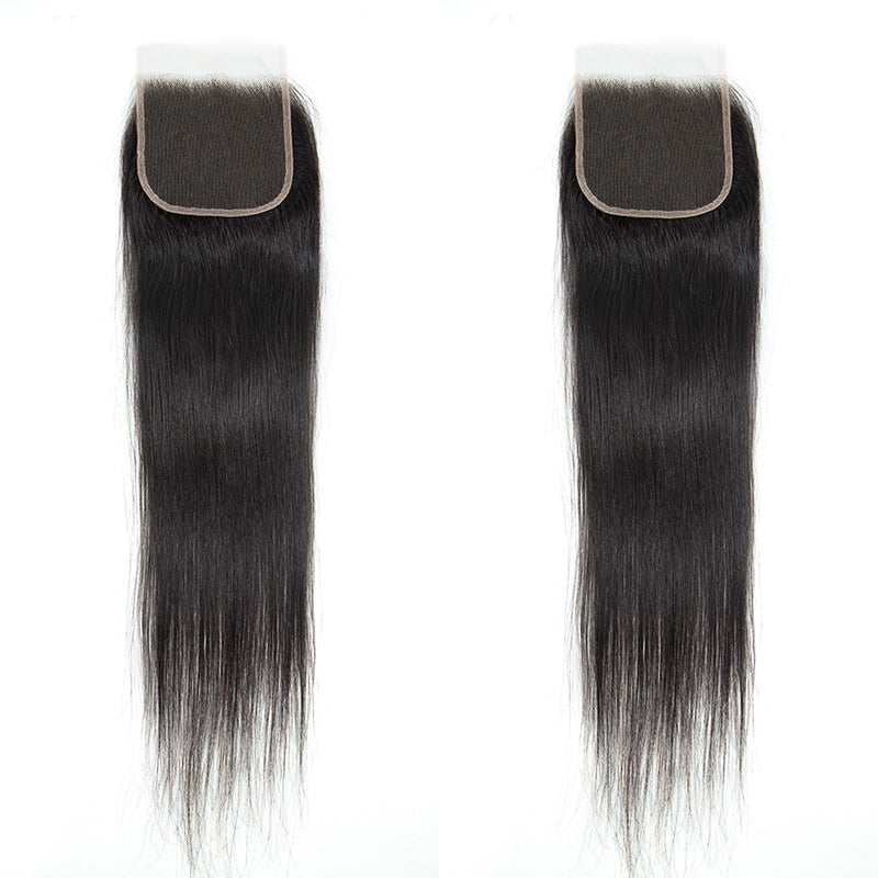 XBL Hair 9A/10A12A 5x5 Lace Closure with Bundles Straight Hair 3 Bundles with Closure