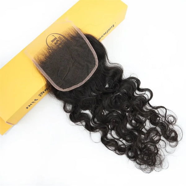 XBL Hair Miss Flawless 5x5 HD Lace Cloure Water Wave Bleached Small Knots 100% Human Hair