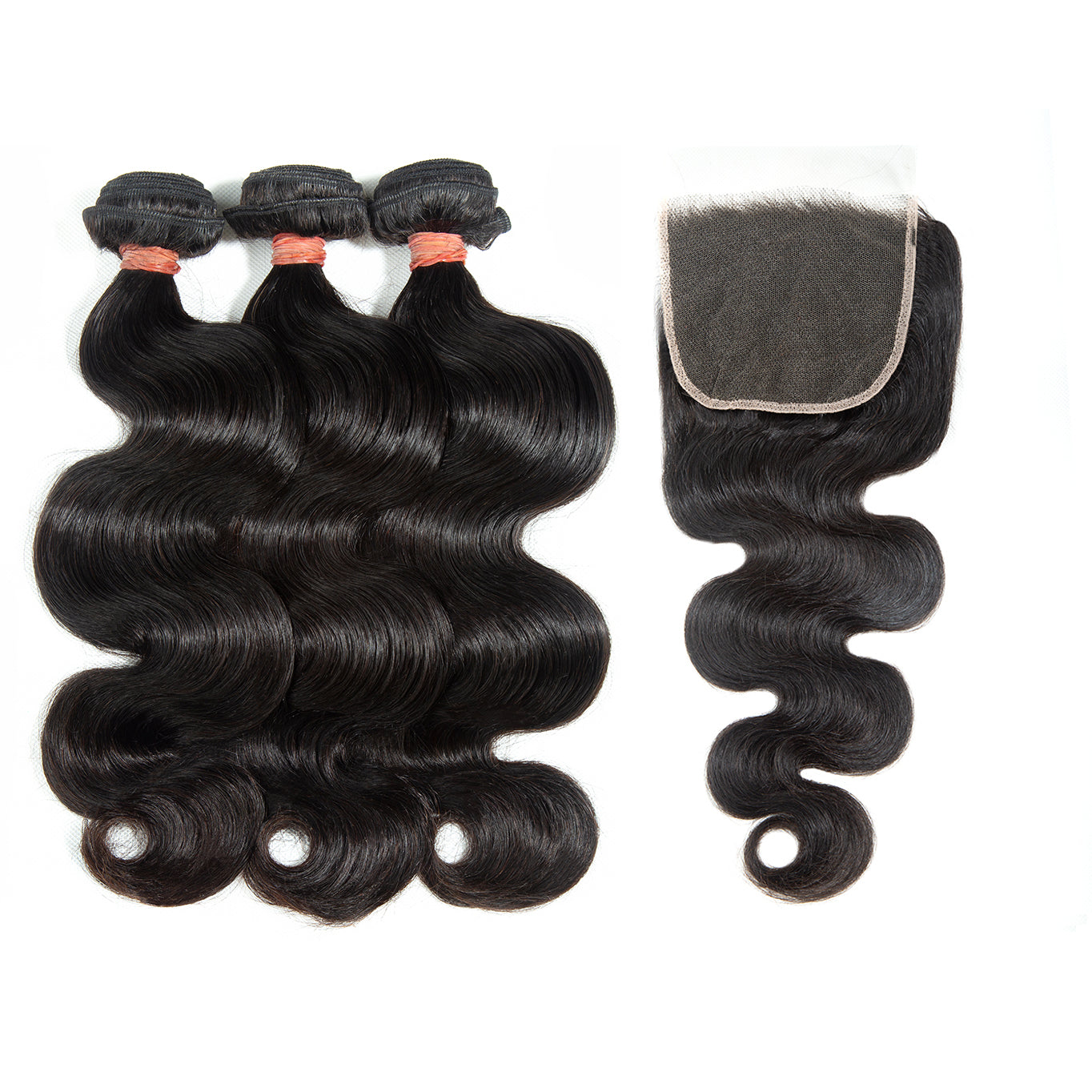 XBL Hair 9A/10A12A Body Wave 3 Bundles with 5x5 Lace Closure Human Hair Bundles and Lace Closure