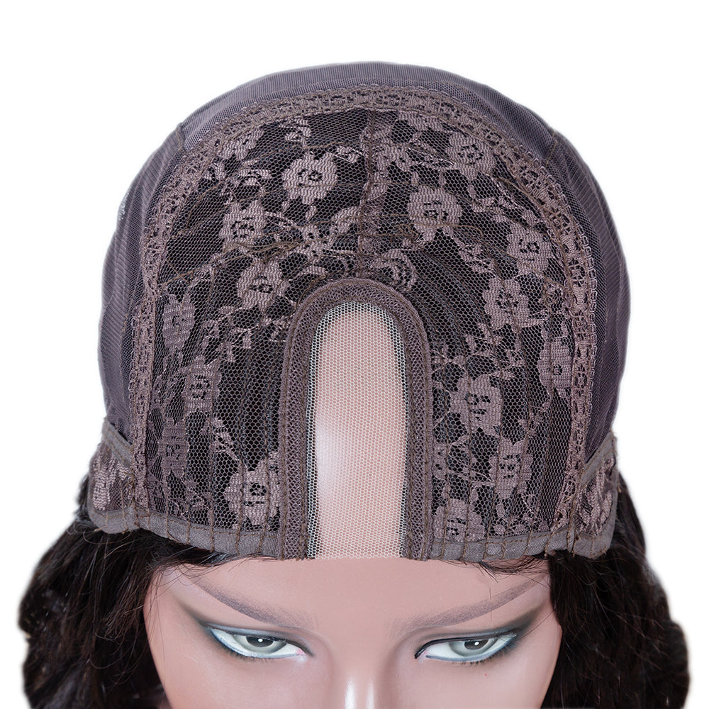 XBL Hair 250% Density Glueless U Part Wig Silk Straight Wig 100% Human Hair Wigs For Women