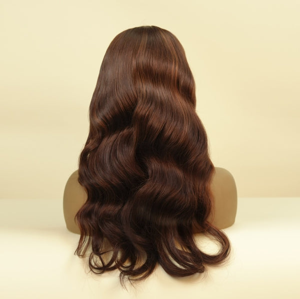 Perruque colorée à reflets A11, perruque colorée sans colle, prête à l'emploi, perruque HD 5x5, ligne de cheveux pré-épilée, décolorée, petits nœuds 