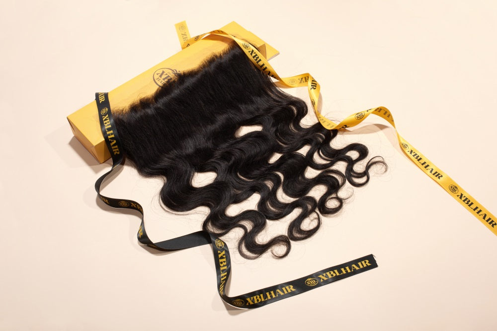 XBL Hair 13x6 HD Lace Frontal Body Wave Small Knots Preplucked Hairline