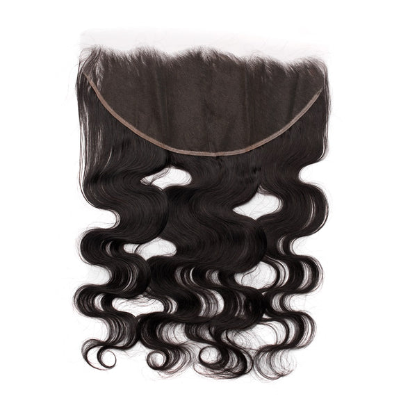 Peluca frontal de encaje HD XBL Hair 13x6 con ondas corporales, nudos pequeños y línea de cabello prearrancada 