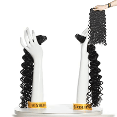 XBLhair Lovely Mink Hair Top Selling 3 bundles deal Jerry curl