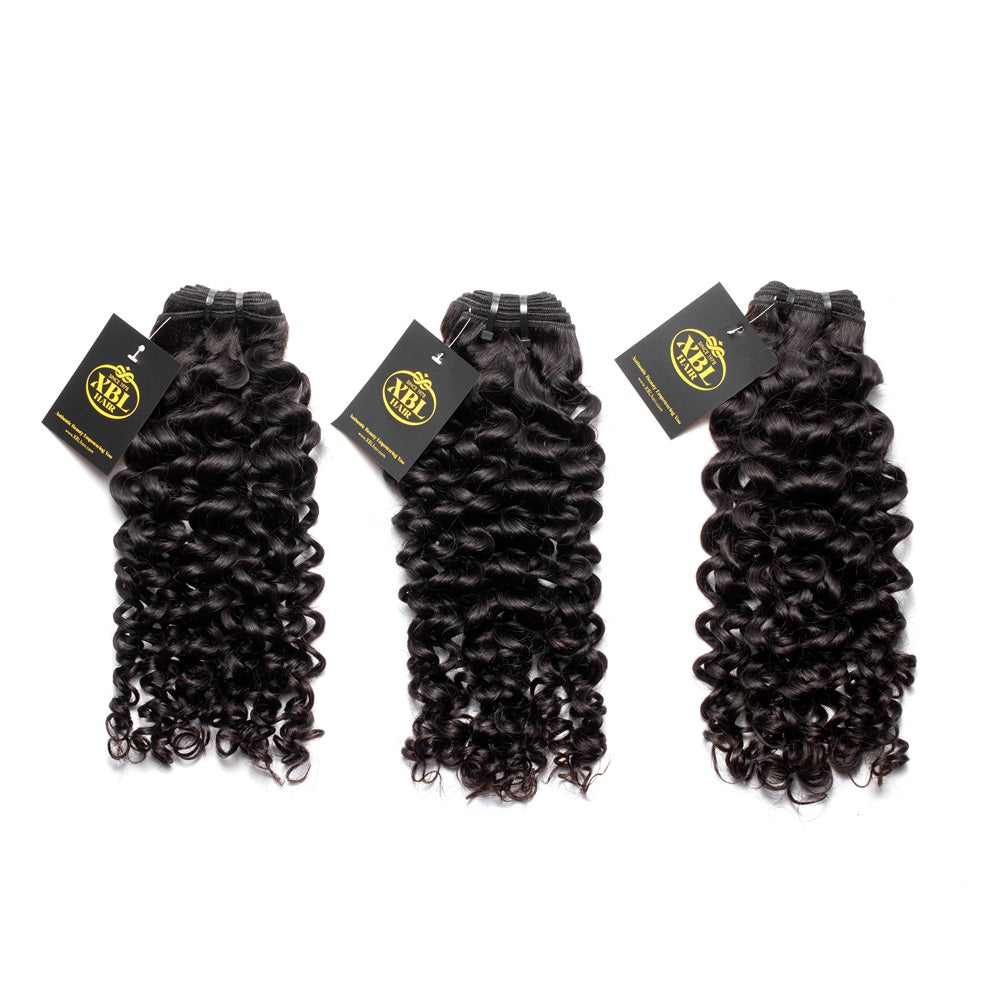 XBLhair Lovely Mink Hair Top Selling 3 bundles deal Jerry curl