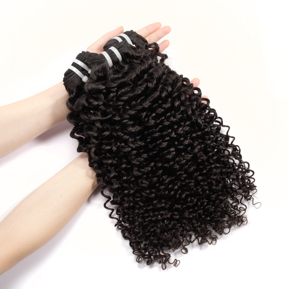 3 PCS Lot Raw Hair Curly Hair Full Cuticle Aligned Virgin Hair Bundles