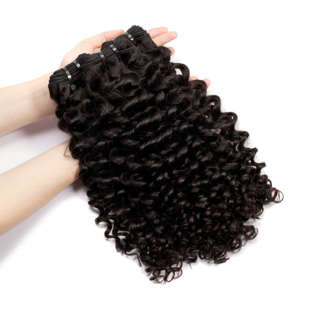 XBLhair Lovely Mink Hair Top Selling 3 bundles deal Jerry curl