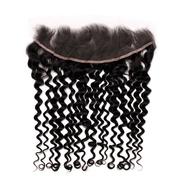 XBL Hair 13x4 HD Lace Frontal Ondulado Profundo Nudos Pequeños Línea del Cabello Prearrancada 