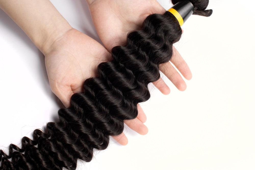 Extensiones de cabello virgen brasileño con ondas profundas de visón XBLhair 