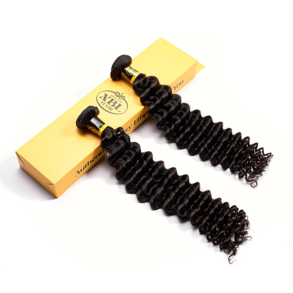 XBLhair Lovely Mink Hair TopSelling 3 bundles deal Deep Wave