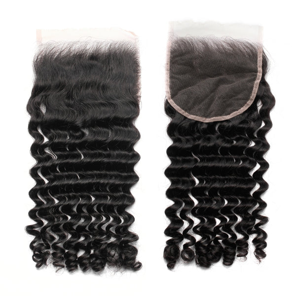 XBL Hair 5x5 HD Lace Cloure Deep Wave Small Knots 100% Human Hair